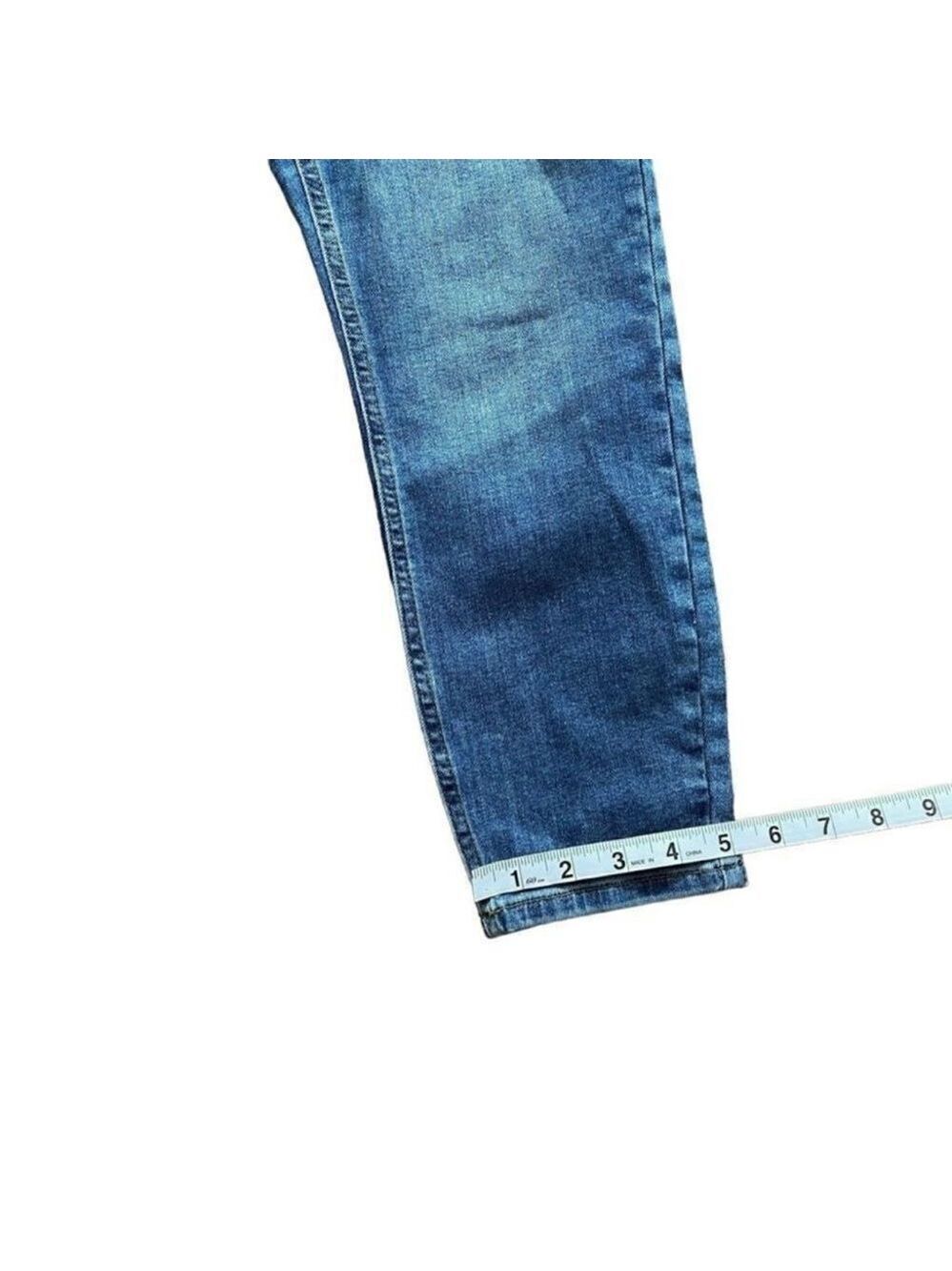 asos Low Rise Skinny Cropped Cotton Denim Blue Jeans Size 30/26 Size 30/26 - Picture 8 of 8